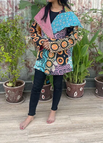 Pre-owned Handmade 10pc Lot Vintage Kantha Cotton Jacket  Reversible Short Jacket Assorted In Multicolor