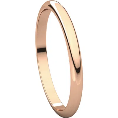 Pre-owned Handmade 14k Rose Gold Bands 2mm Dome Sizes 3 4 5 6 7 8 9 10 11 12 13 14 15 & 1/4 Size In Pink