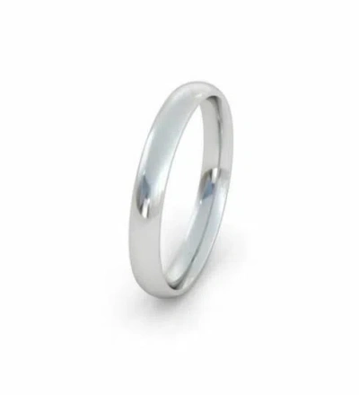 Pre-owned Handmade 14kt White Gold Bands 3mm Dome Sizes 3 4 5 6 7 8 9 10 11 12 13 14 15 & 1/4 Sz