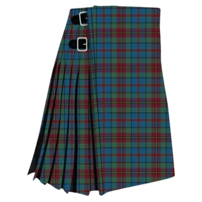 Pre-owned Handmade 8 Yard 16 oz Orkney Tartan Kilt For Men's Made To Order Only In Multicolor