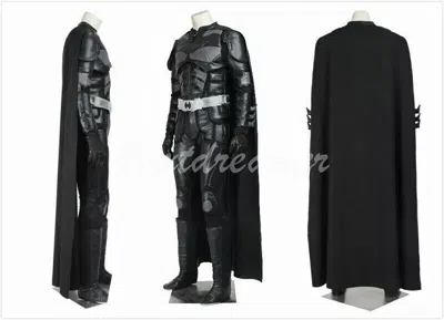 Pre-owned Handmade Batman Cosplay Uniform Bruce Wayne Carnival Halloween Christmas Party Sale In Black