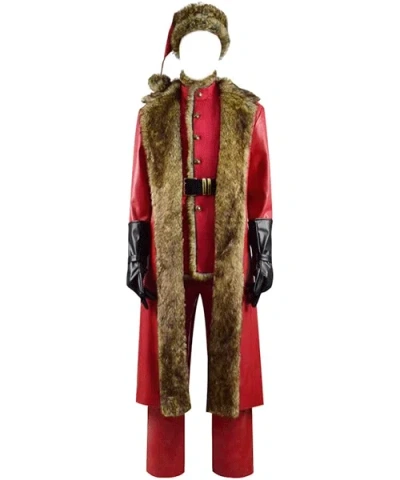 Pre-owned Handmade Christmas Chronicles Kurt Russell Santa Costume Suit For Men And Women In Red
