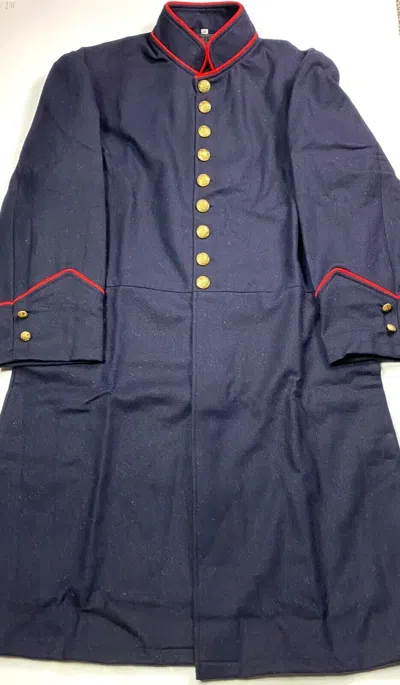 Pre-owned Handmade Civil War Us Union York State Militia Artillery Frock Jacket In Blue