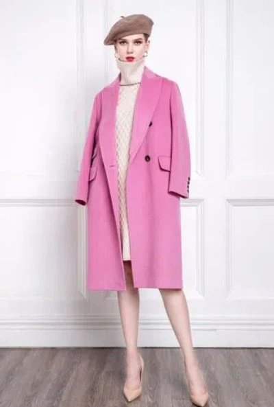 Pre-owned Handmade Custom Made To Order Woolblend Lined Outwear Parka Jacket Coat Plus 1x-10x Y317 In Black