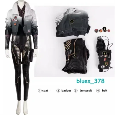 Pre-owned Handmade Cyberpunk 2077 Phantom Liberty Song So Mi Cosplay Jumpsuit Outfits Costume Set In Multi