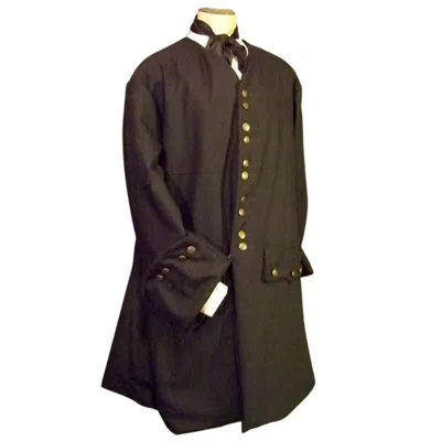 Pre-owned Handmade Dark Brown Frock 18th Century Coat Adult Custom Colonial Long Coat