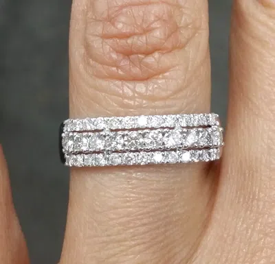 Pre-owned Handmade Deal 0.75 Ctw Natural Round Diamond Engagement Wedding Band In 14k Gold. In White
