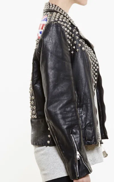 Pre-owned Handmade Enfants Riches Deprimes Multi Studded Leather Jacket Multicolor