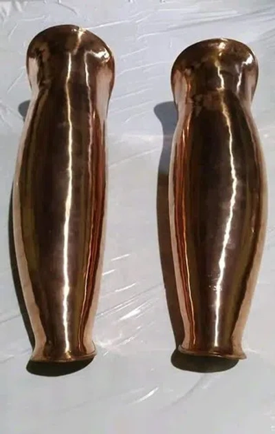 Pre-owned Handmade Greek Greaves Reenactment,bronze 1.2 Mm,roman Reenactment Greaves,leg Protection In Gold