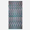 Handmade In Bridge Women's Green "marnie Knitted Fair Isle Merino Scarf"