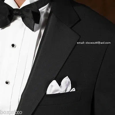 Pre-owned Handmade Italian Wool Black Tuxedo Free Vest &bow 38r 40r 40l 42r 42l 46r 46l 48r Tux