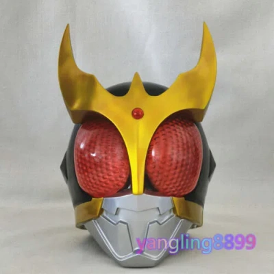 Pre-owned Handmade Kamen Rider Ultimate Kuuga Helmet Resin Finish Painted Mask Light-up Prop In Red Desire