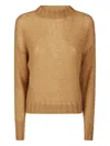 Handmade Lurex Longsleeve Sweater In Brown