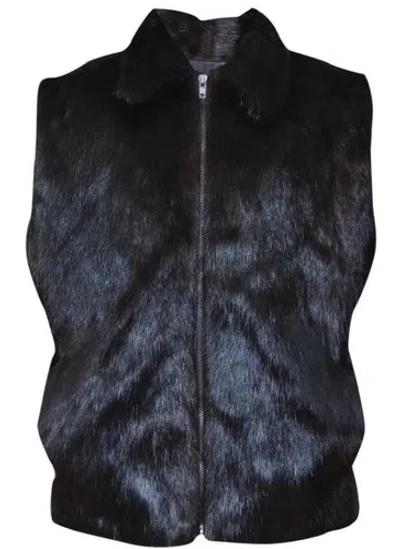 Pre-owned Handmade Man's Real Nutria Fur Vest All Sizes In Brown
