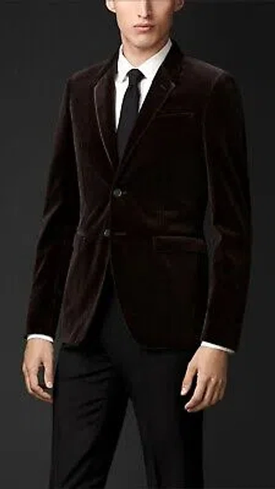 Pre-owned Handmade Men Brown Smoking Jackets Designer Wedding Party Wear Blazers Coats Uk