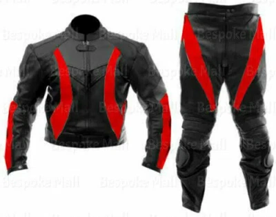 Pre-owned Handmade Men's Motorcycle Racing Real Cowhide Leather Two Piece Suit Safety Pads-897 In Yellow