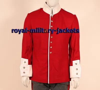 Pre-owned Handmade Men's Replica 1912 British Army Tunic Edwardian First World War Ww1 Coat In Red