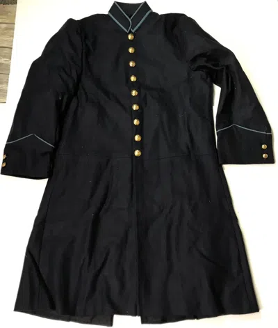 Pre-owned Handmade Mens Civil War Us Union York State Militia Infantry Frock Jacket In Black