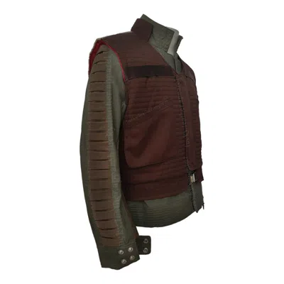 Pre-owned Handmade Rogue One A Star Wars Story Jacket With Vest In Green
