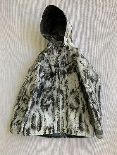 Pre-owned Handmade Sexy Snake Punk Print Parka In Multi