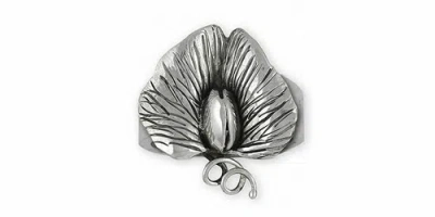 Pre-owned Handmade Sweet Pea Ring Jewelry Sterling Silver  Flower Ring Swp4-r