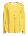 Handmade Woman Cardigan Yellow Size Xs Merino Wool In Yellow