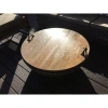 Handmade Wood Firepit Lid In Brown