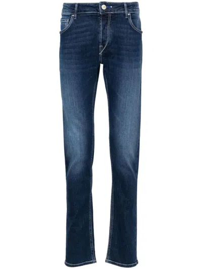 Handpicked Hand Picked Trousers Denim In Blue