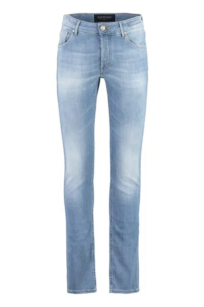 Handpicked Orvieto Slim Fit Jeans In Blue