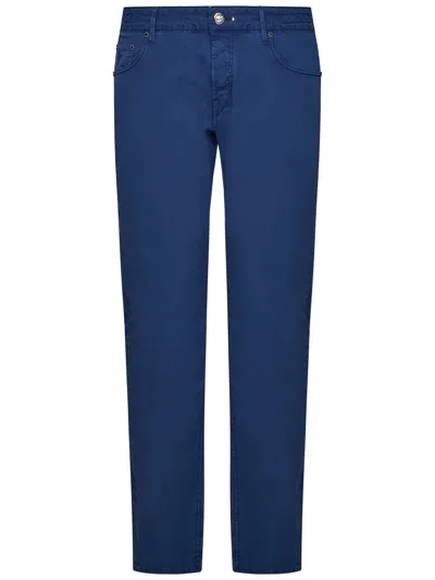 Handpicked Pantaloni Orvieto  In Blu