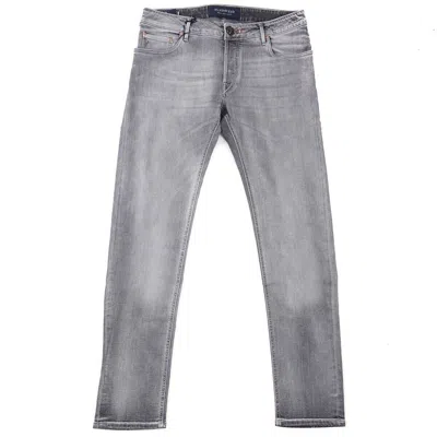 Pre-owned Handpicked Slim Tapered Fit 'orvieto' Faded Gray Wash Denim Jeans 38