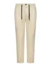 Handpicked Udine Parchment-regular-fit Trousers In Gold