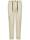 Handpicked Udine Parchment-regular-fit Trousers In Beige