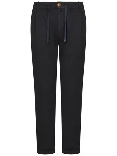 Handpicked Udine Trousers In Black