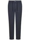 Handpicked Udine  Stretch Regular-fit Trousers In Blue