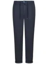 Handpicked Udine  Stretch Regular-fit Trousers In Blue