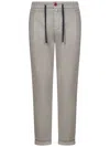 Handpicked Udine Stretch Regular-fit Trousers In Grey