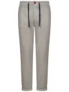Handpicked Udine Stretch Regular-fit Trousers In Grey