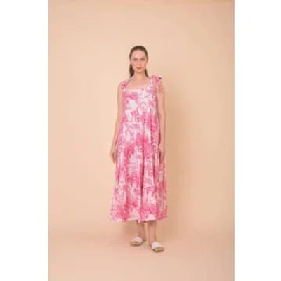 Handprint Dream Apparel Capri Dress In Pink