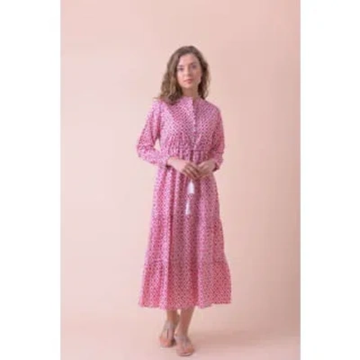 Handprint Dream Apparel Corfu Dress/habibi Pink