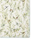 Handprint Hummingbird Natural Tablecloth - 60" X 90" In Cream