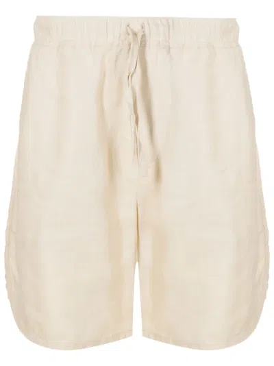 Handred Drawstring-waist Linen Shorts In Neutrals