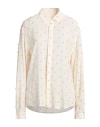 Handred Woman Shirt Beige Size S Silk In Beige