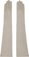 Handsome Stockholm Beige Essentials Extra Long Gloves In Brown