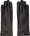 Handsome Stockholm Black Essentials Gloves In Black