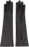Handsome Stockholm Black Essentials Long Gloves In Black