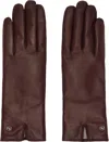 Handsome Stockholm Burgundy Essentials Gloves In Brown