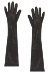 Handsome Stockholm Essentials Extra Long Gloves In Black