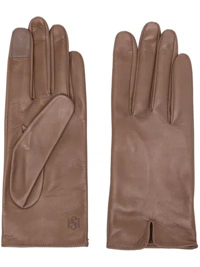 Handsome Stockholm Essentials Gloves In Brown