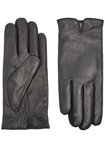 Handsome Stockholm Essentials Leather Gloves In Black